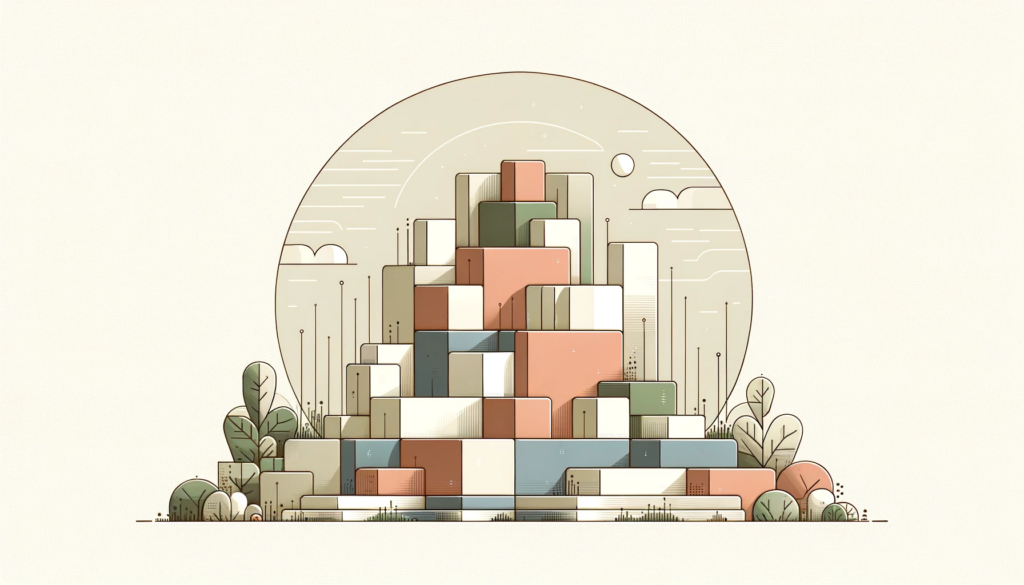 Picture describing building blocks of AI
